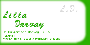 lilla darvay business card